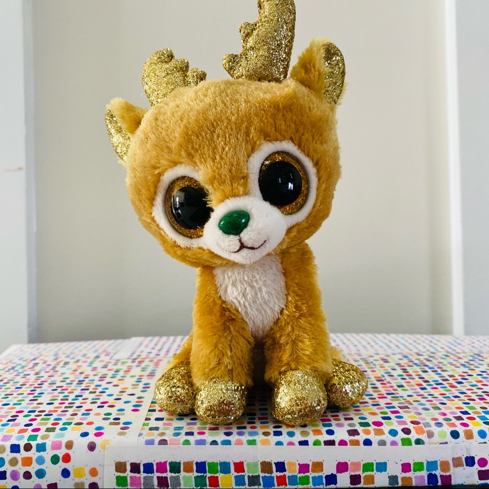 Ty Beanie Boos Glitzy Reindeer